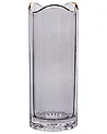 Blumenvase PERDIKI 30 cm Glas Grau