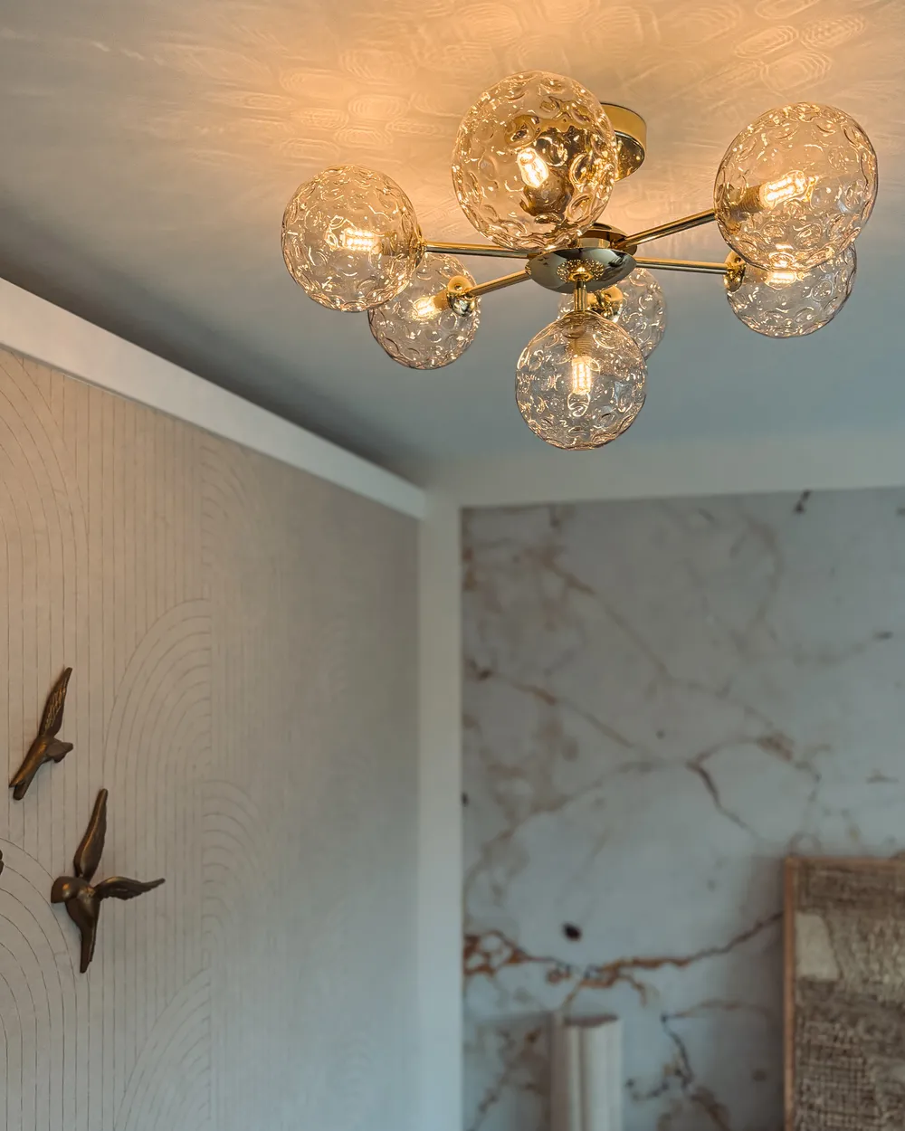 Deckenlampe ANADYR Glas Beige_957028