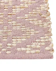 Teppich GERZE Rosa 80 x 150 cm Baumwolle_853494
