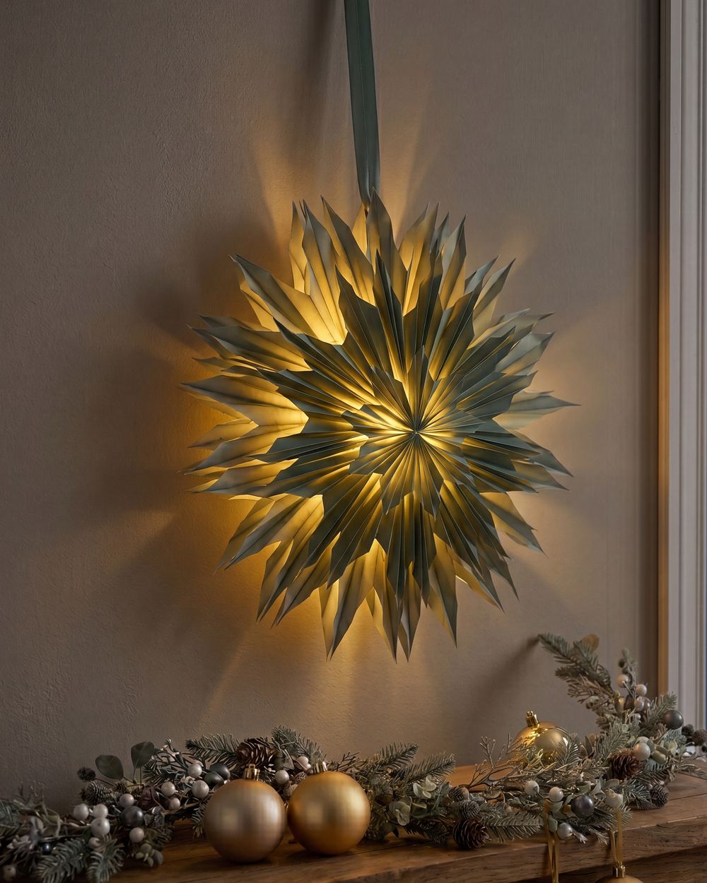 Christmas Decoration GRONA 96 cm Star Green