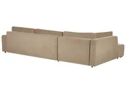 Eckschlafsofa 4-Sitzer INNVIK Stoff Braun linksseitig_965159