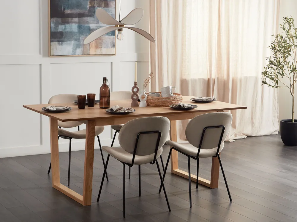 Esstisch CAMDEN Helle Esche 180 cm 95 cm