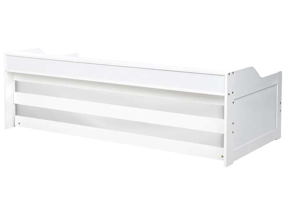 Ausziehbett Kiefernholz EDERN 90 x 200 cm Weiß_874490