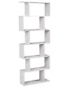 Bücherregal mit 6 Ebenen VALDOSA 190 cm Hellgrau