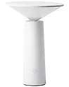 Kabellose LED Tischlampe LEVIRA mit Dimmer Metall Weiß