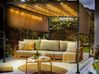 Gazebo LED PARGA 310 cm 310 cm Metal Brown