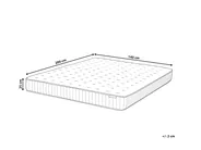 Gel-Memoryschaum-Taschenfederkernmatratze COOL HYBRID 7 PRO H2/3 Mittel 140 x 200 cm_947969