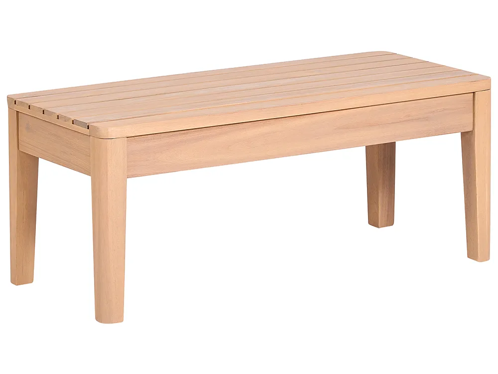 Garden Lounge Set with Table 3 Seater TALLA Acacia Wood Light Brown_1153670