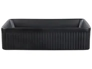 Countertop Basin GELDO 500 x 340 mm Ceramic Black_922363