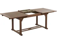 Ausziehbarer Gartentisch AMANTEA 160/220 cm 90 cm Akazienholz Dunkelbraun_871604