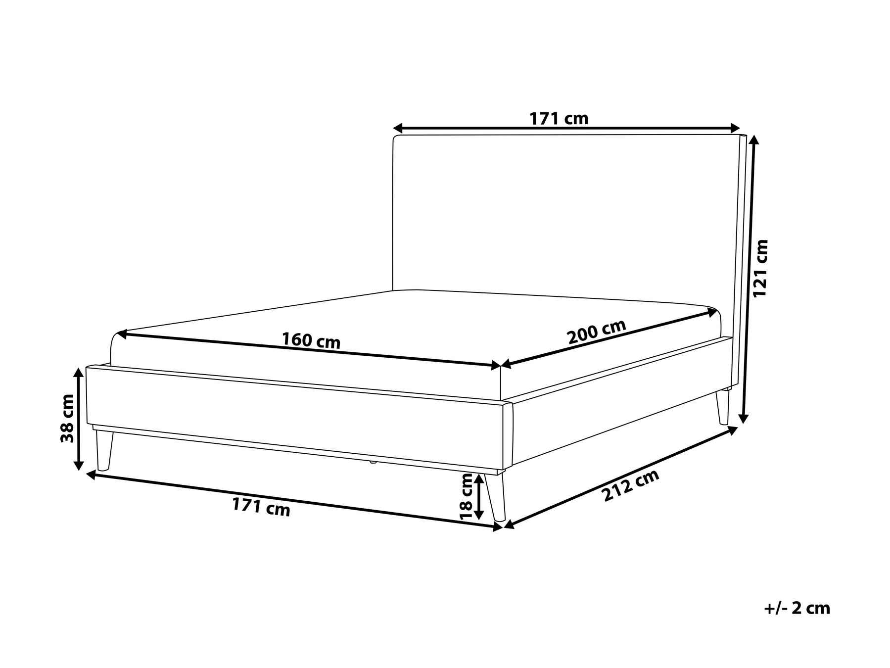 Bett mit Lattenrost Samtstoff BAYONNE 160 x 200 cm Dunkelgrün_729884