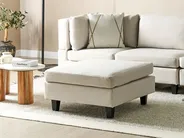 Ottomane UNSTAD Stoff Hellbeige_891085