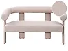 Sofa 2-Sitzer ILBRO Bouclé Hellbeige