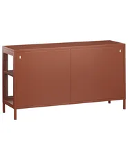 Sideboard mit Glastüren NEWPORT 115 cm Metall Goldbraun_1123480