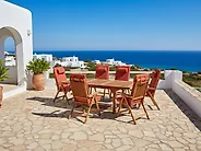 Set of 6 Back/Seat Cushions JAVA/AMANTEA PREMIUM 50 x 71 cm Red_1188308