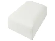 Modul Ecksofa 3-Sitzer HEDE mit Ottomane Bouclé Weiß rechtsseitig_1091969