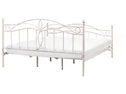 Bett mit Lattenrost Metall ANTLIA 180 x 200 cm Hellbeige_1165245