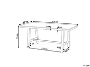 Garden Dining Table SCANIA 170 cm 80 cm Acacia Wood Black_797744