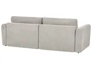 Schlafsofa 3-Sitzer VAXHOLM mit Stauraum Stoff Grau_1026875