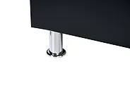 Bett mit Lattenrost Kunstleder METZ 160 x 200 cm Schwarz_1173788