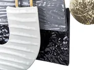 Wandobjekt LUTETIUM Metall 55 cm Schwarz_843767