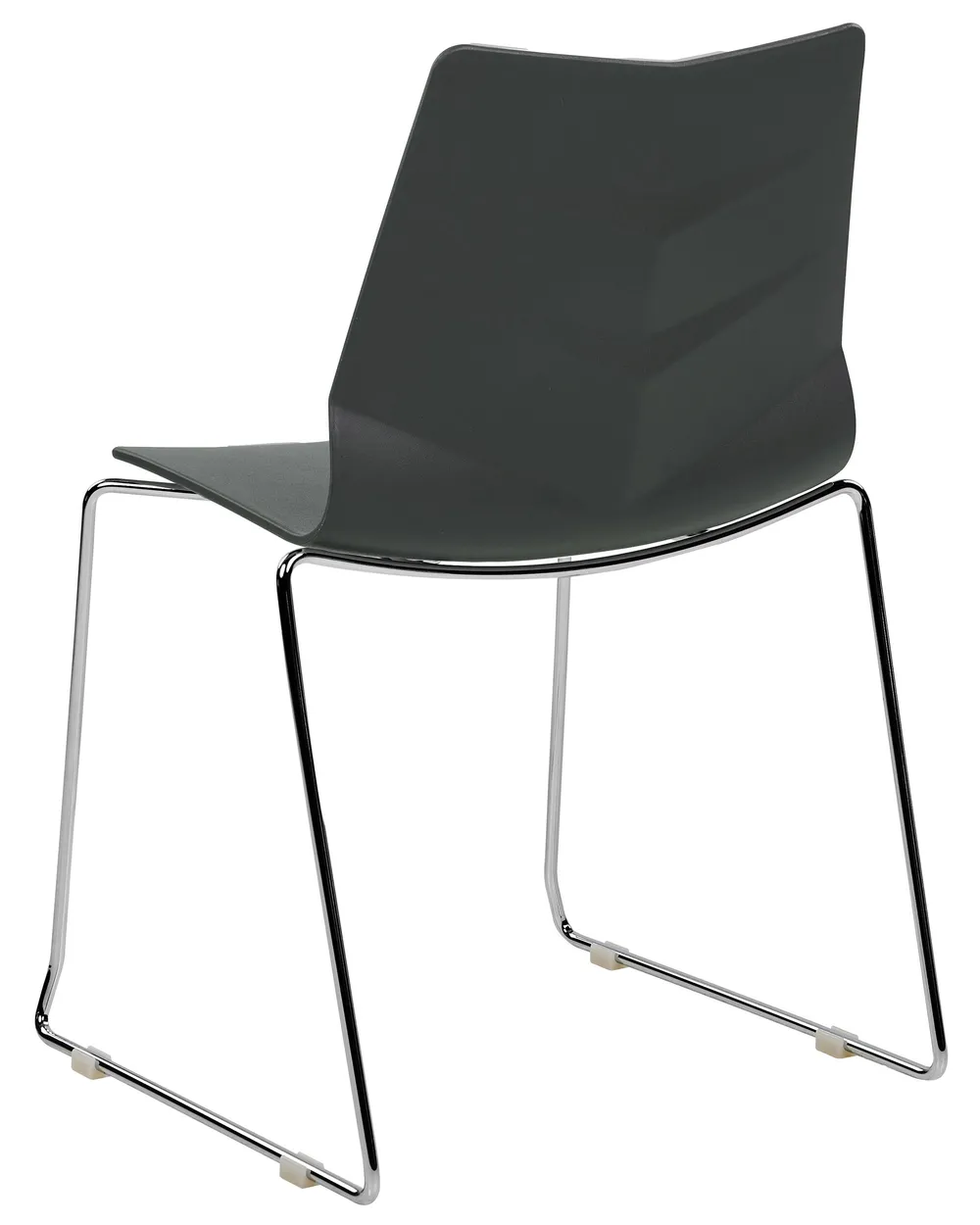 Set of 4 Dining Chairs HARTLEY Dark Grey_873469