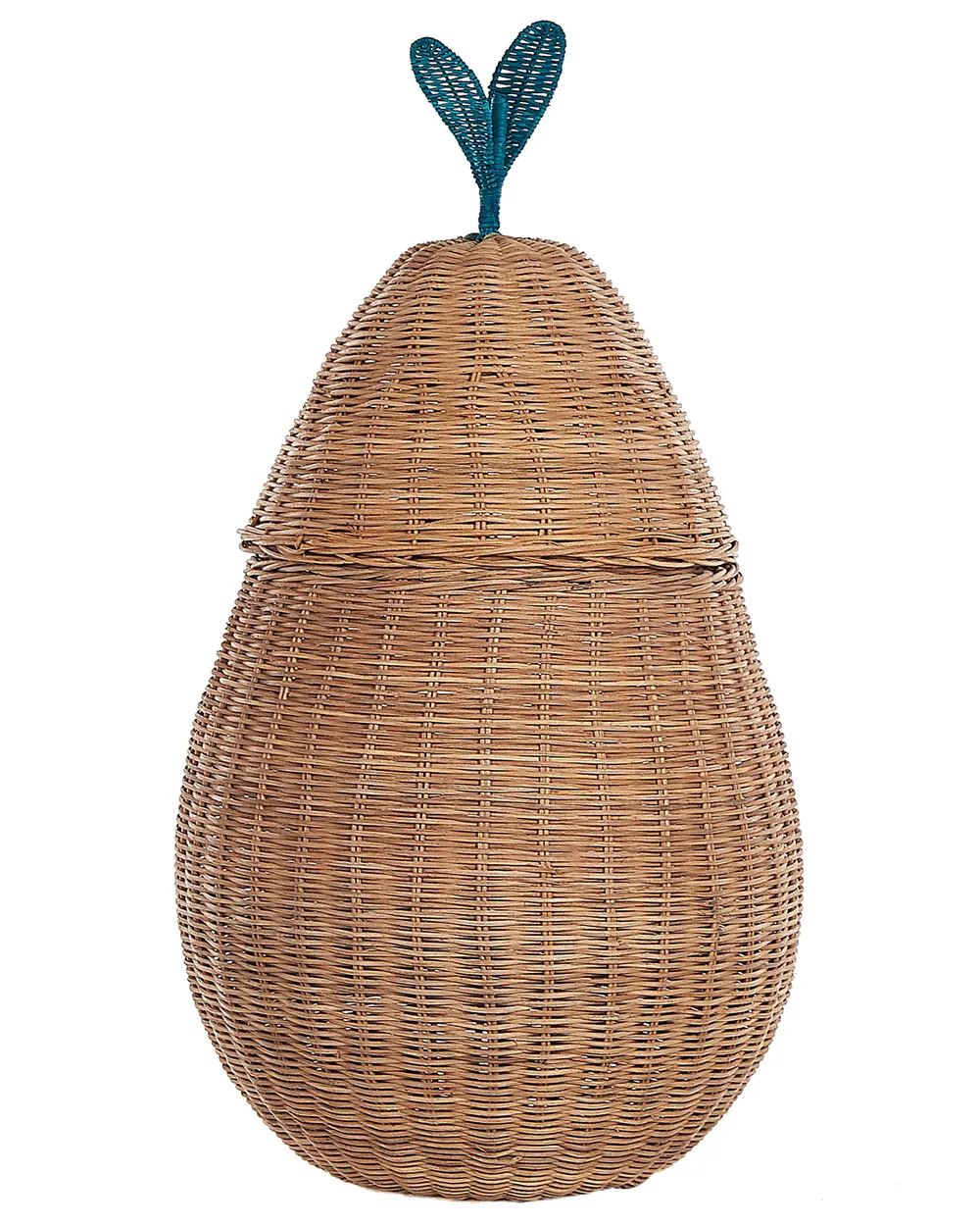 Kinder Aufbewahrungskorb Birne VAGSOY Rattan Naturfarben