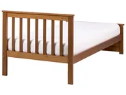 Bett mit Lattenrost Kiefernholz OLENDON 90 x 200 cm Braun_1068437