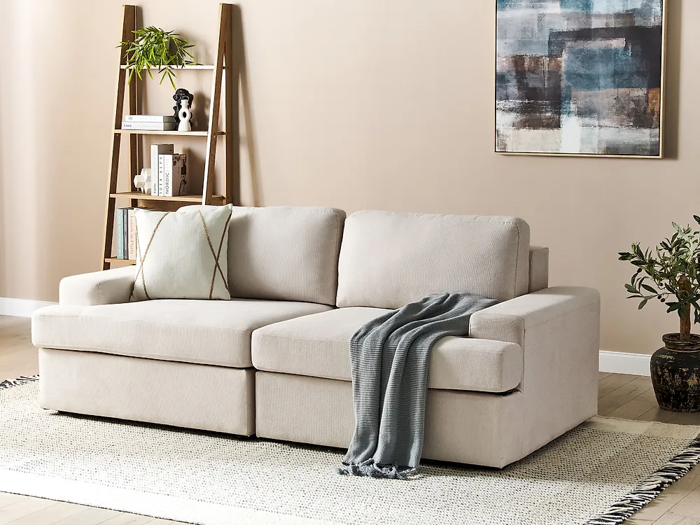 Sofa 3-Sitzer ALLA Stoff Hellbeige_1187154