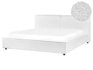 Waterbed Boucle LINARDS 160 x 200 cm (EU King Size) White_980498
