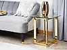Beistelltisch CRYSTAL Sicherheitsglas Gold