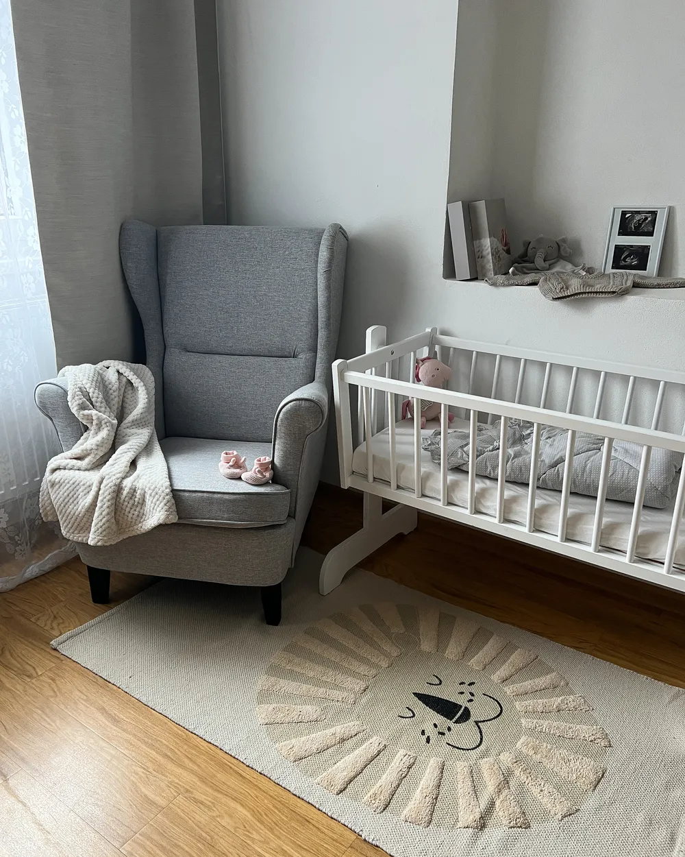 Kinderteppich BALARI Beige 80 x 150 cm Baumwolle_884857