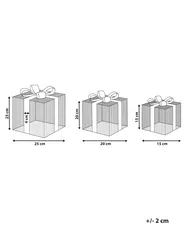 Gartendekoration LED ARNES 25/20/15 cm Weihnachtsgeschenke Silber_880446