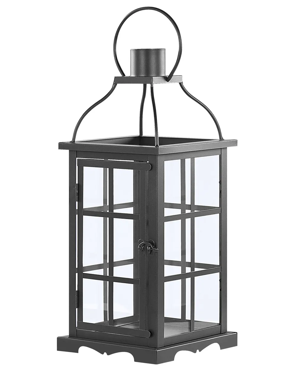 Laterne CLARA 42 cm Metall Schwarz