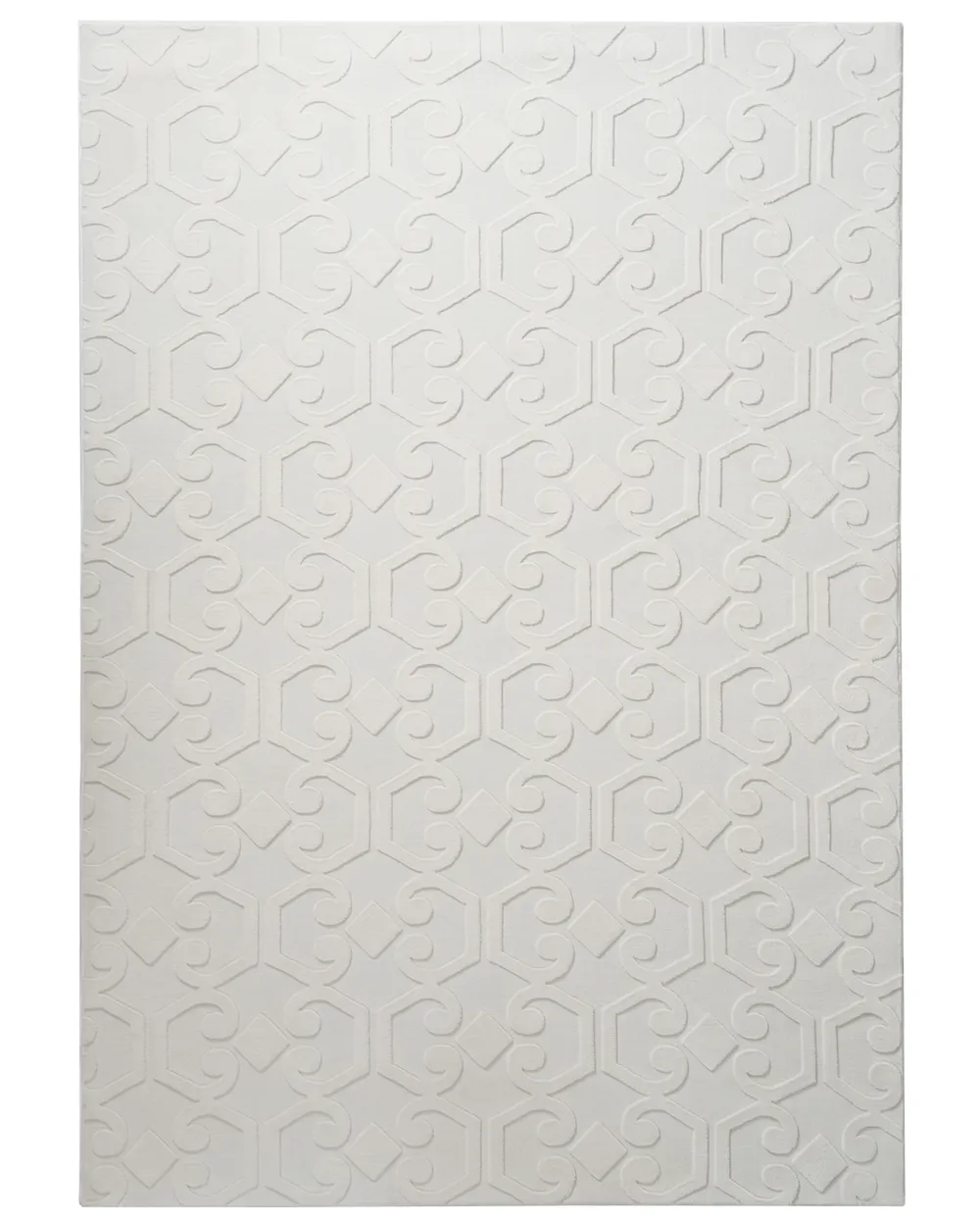 Teppich GANNETT Cremeweiß 160 x 230 cm