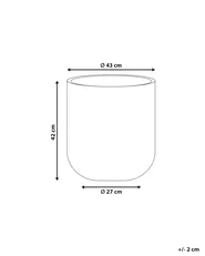 Blumenkübel YUHUA 43 cm Schwarz_1049836
