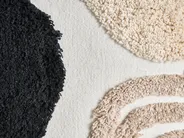 Dekokissen 3er Set ALSTONIA 30 x 50 cm 45 x 45 cm Baumwolle Schwarz Abstraktes Muster_1040058