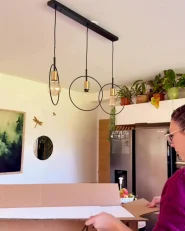 LED Pendant Lamp KHUTTI with Remote with Dimmer Metal White_1063152