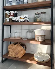4 Tier Shelving Unit TIFTON 155 cm Dark Brown_1006225