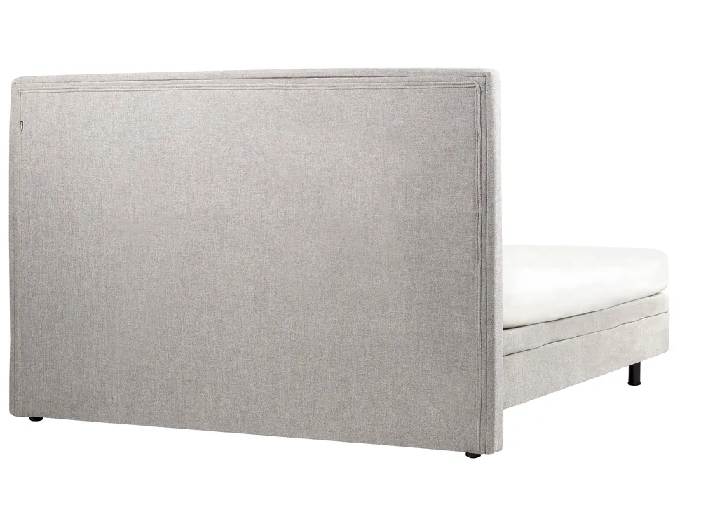 Bett verstellbar Stoff DUKE II 180 x 200 cm Hellgrau_910619