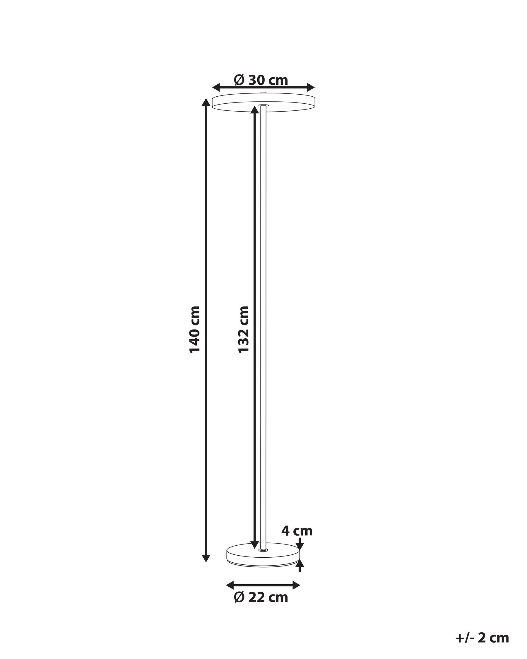 LED Floor Lamp EVENLODE with Dimmer Metal White_1141356