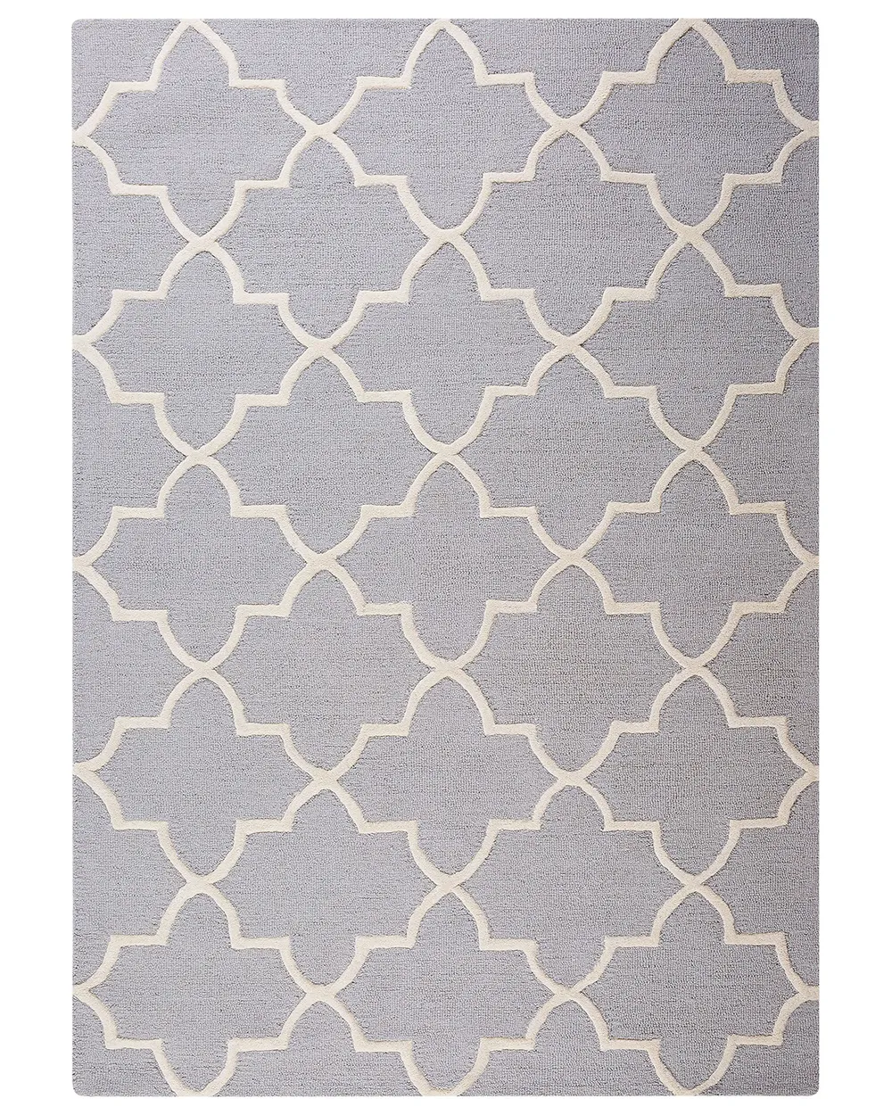 Teppich SILVAN Hellgrau 160 x 230 cm Wolle