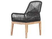 Gartenmöbel Set 6-Sitzer OLBIA inkl. Kissen Schwarz_809465