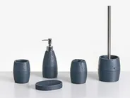 Set de 5 accessoires de salle de bain YARAPA Bleu foncé_996863