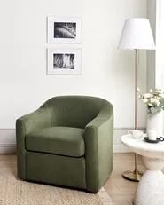 Draaifauteuil MAGNOR Stof Donkergroen_966246
