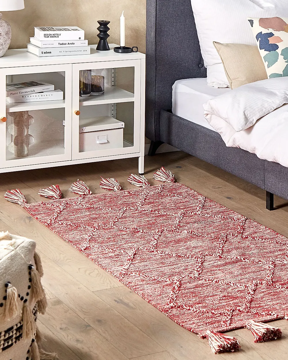Teppich NIGDE Rot 80 x 150 cm Baumwolle_1179150