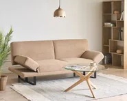 Schlafsofa 2-Sitzer YORK Bouclé Beige_1009230