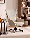 Drehsessel DALEN Stoff Hellbeige