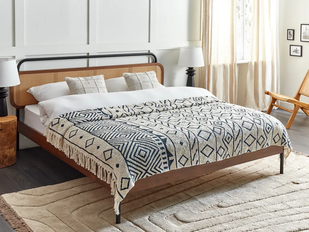 Kuscheldecke NAJUY Baumwolle 200 x 220 cm Beige