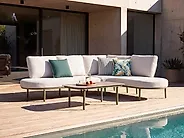 Set of 3 Outdoor Cushions GAILLARDIA Plant Pattern 45 x 45 cm Green_1182337